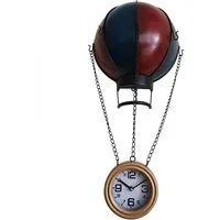 Dynasun Wanduhr Clock D074-1 (Air Ballon Vintage Heißluftballon-Stil, Retro Dekoration Shabby)