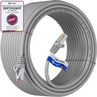 HB-DIGITAL Patchkabel CAT.7 Rohkabel LAN Kabel Cat7 S/FTP PiMF LSZH Netzwerkkabel, Netzwerkstecker, RJ-45 (2000 cm), Kontaktoberfläche: Pins Vergoldet 50µ