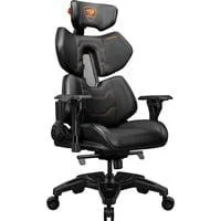 Gaming-Stuhl Terminator schwarz/orange, Premium-Kunstleder Hyper-Dura