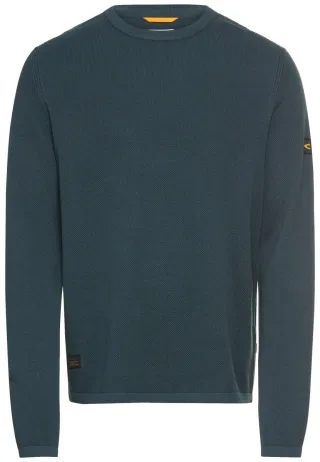 camel active - Pullover aus reiner Baumwolle blau - Gr. - M