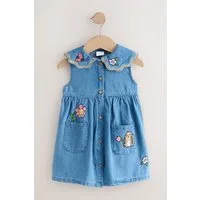 Next Jeanskleid Denimkleid mit Kragen (1-tlg)