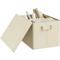 Woltu Aufbewahrungsbox (1 St., Set), mit Deckel, mit Griffen, faltbare Box für Kleidung Spielzeug