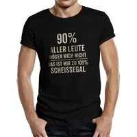RAHMENLOS® T-Shirt für den Selbstbewussten: ist mir zu 100% scheißegal