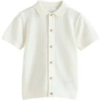 Next Polokragenpullover Durchgeknöpftes Strick-Polohemd (1-tlg)