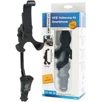Cartrend Handy-Halterung KFZ-Halterung Ladegerät Smartphone MP3-Player, (Lademöglichkeit über USB-Port, Schwanenhals, für Smartphone bis 5,4)