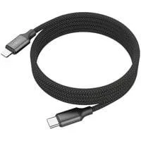 Magnetisches USB Typ-C auf Lightning Ladekabel schwarz, USB-C / Lightning