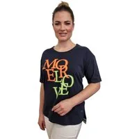 Gio Milano T-Shirt mit Statement-Print "MORE LOVE"