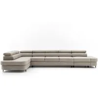 Muffo Ecksofa PRIAM XXL, Funktion Schlafen, elegante einfache Form