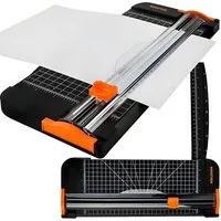 BIGSTREN Papierschneidegerät Papierschneider Papierschneidemaschine, inklusive Rasterlineal, bis A3
