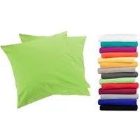 MOON Heimtextilien Kissenbezug / Seitenschläferkissenbezug 2er Pack MOON-Luxury Linon 100% Baumwolle, Linon