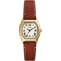 Fossil Quarzuhr Harlow ES5364, Armbanduhr, Damenuhr, Lederarmband, analog