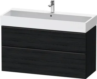 Duravit D-Neo Waschtischunterbau wandhängend Eiche Schwarz Matt 1184x442x625 mm - DE43750BD160000 DE43750BD160000