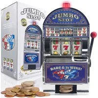 Goods+Gadgets Spardose Einarmiger Bandit Spardose–Slot Machine Geldautomat mit Licht & Sound, (Sparschwein), Geldspiel-Automat Slot Machine Glücksspiel-Automat