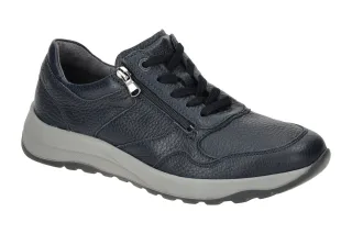 Waldl?ufer 662002 K-JOHN Herren Halbschuhe blau Notte Hirschleder rutschfest