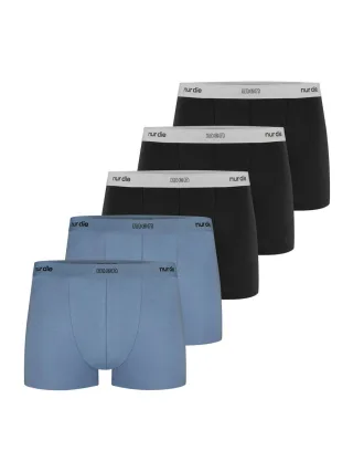 NUR DIE Herren Boxershorts Organic Cotton 5er Pack