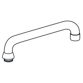KWC Rohrauslauf GASTRO A300, chromeline,108497 108497
