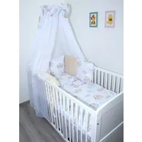 Primawela Babybettwäsche Bettwäsche Bettset MINKY - 6 x Kissen -6t -Nestchen Chiffon Himmel, Nestchen Kissen, Baumwolle, Minky