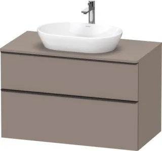 Duravit D-Neo Konsolenwaschtischunterbau wandhängend Basalt Matt 1000x550x664 mm - DE49680BD430000 DE49680BD430000