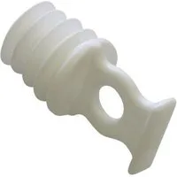 GARDINIA Schienenverbinder für Vorhangschienen Gardinia Schraubenfeststeller weiß, 10-er Pack
