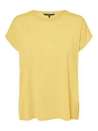 VERO MODA - VMAVA PLAIN SS TOP JRS NOOS Golden Cream - Gr. - M