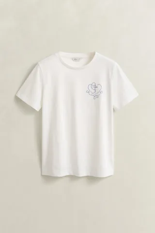 GANT - Graphic T-Shirt eggshell - Gr. - M