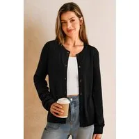 Arach&Cloz Strickjacke Damen Cardigan-Pullover Lässige Strickjacken Business-Casual-Outfit-Oberteil