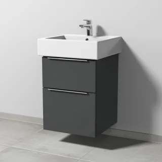 Sanipa 3way Waschtischunterbau zu Duravit Vero Waschtisch mit 2 Auszügen, Anthrazit-Matt UM71522