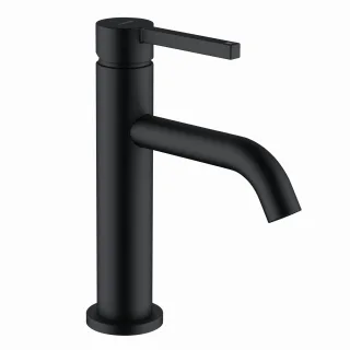 KLUDI NOVA FONTE Pura Waschtischarmatur 100 mit Push-Open mattschwarz, 202883915 202883915