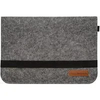 DuneDesign Businesstasche 13.3'' Filz Laptop-Tasche 35x24 cm Tablet Hülle, MacBook Pro Air iPad Net Grau