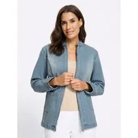 Witt Blusenblazer Jeans-Jacke Langarm