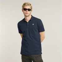G-STAR Poloshirt Dunda Slim Fit Logostickerei auf der Brust