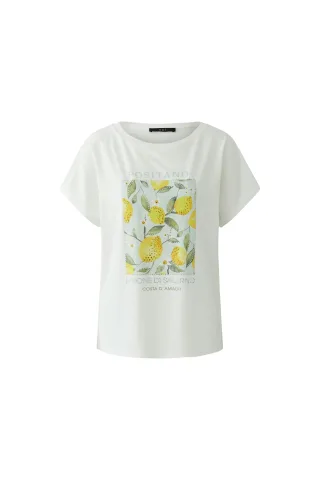 Oui - T-Shirt cloud dancer - Gr. - 38