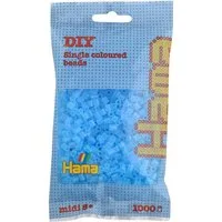 Hama Bügelperlen Hama Bügelperlen – Transparent-Aqua, Midi 5 mm (1000 Stk)