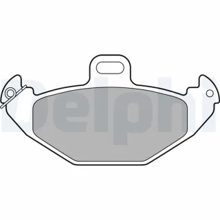 Delphi Bremsbel?ge hinten Renault Espace Laguna Safrane