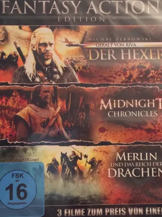 Fantasy Action Edition (Geralt von Riva - Der Hexer / Merlin und das Reich der Drachen / Midnight Chronicles)[Blu-ray]