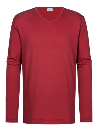 Mey - T-Shirt langarm true red - Gr. - XXL