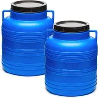 Garronda Regentonne Set 30 Liter Weithalsfass BPA-frei Lebensmittel Fass Deckel GD-0121, 30 l, (2-tlg), BPA-Frei
