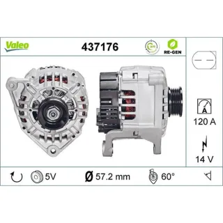 Valeo Generator  120A Audi Skoda VW