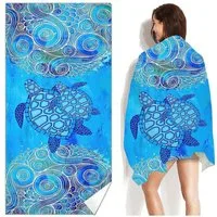 Bwecuy Strandtuch 70x150 cm-Mikrofaser Handtuch Groß-Schnelltrocknendes Handtuch, Mikrofaser, Sandfrei - Leichtes und Kompaktes