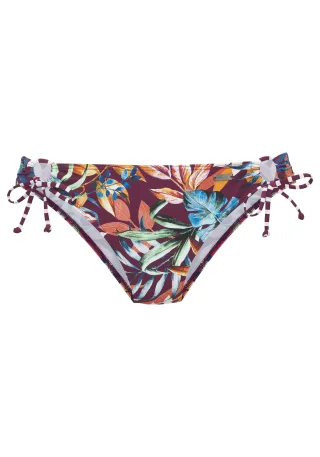 LASCANA - Venice Beach LM exkl. Sport Bikinihose mit Ring bordeaux pri - Gr. - 34