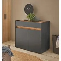 Home affaire Kommode GiRON/CiTY, Schrank in vier Farben, modernes Sideboard, Kommode, in zwei Farben erhältlich, 2 Türen, 1 Schubkasten, 80 cm breit