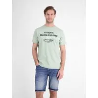 LERROS T-Shirt T-Shirt mit O-Neck aus softer Baumwolle mit Summervibe-Print