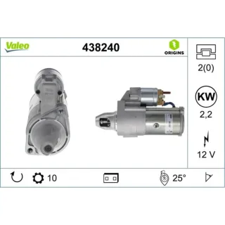 Valeo Starter 2,2 kW Chrysler Daewoo Jeep Mercedes
