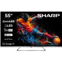 Sharp 4T-C55JPx QLED Mini LED-Fernseher (139 cm/55 Zoll, 4K Ultra HD, Smart-TV, Google TV)
