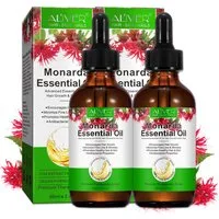 ALIVER Haaröl Monardaöl Wilde Bergamotte Monarda Bienenbalsam Ätherisches Hautöl, 2-tlg., Haaröl, Augenbrauen, Wimpern,Gesicht