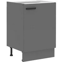 Küchen-Preisbombe Unterschrank 60 cm Küche NESSA Anthrazit Küchenzeile Küchenblock Einbauküche