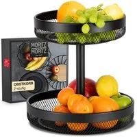 Moritz & Moritz Etagere Obstkorb Etagere Rund Schwarz