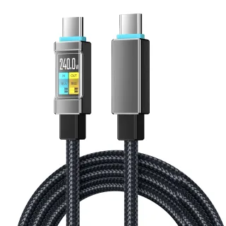 PD240W Type-C to Type-C Cable PD Fast Charging Data Transmission Copper Core Line 1.5M Long for iPhone 17 17Pro 16 Pro M