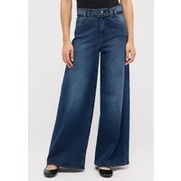ANGELS Relax-fit-Jeans LIVA BELT mit sehr weitem Bein und Gürtel