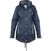MADSea Regenjacke Friesennerz Navy maritimer Regenmantel wasserdicht und tailliert